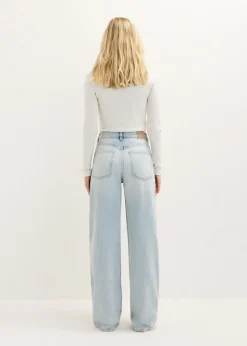 Asymmetrische wide leg jeans