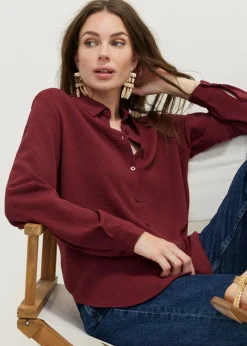 Basic blouse met lange mouwen
