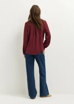 Basic blouse met lange mouwen