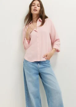 Basic blouse met lange mouwen