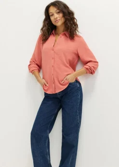 Basic blouse met lange mouwen