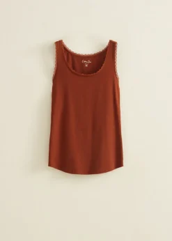 Basic singlet met kant