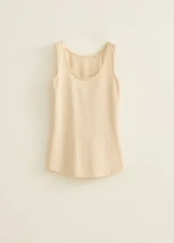 Basic singlet met kant