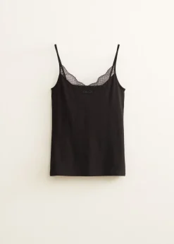 Basic singlet met kant