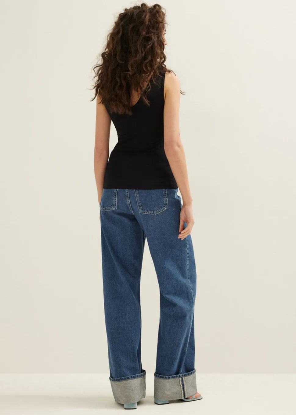 Basic singlet met v-hals