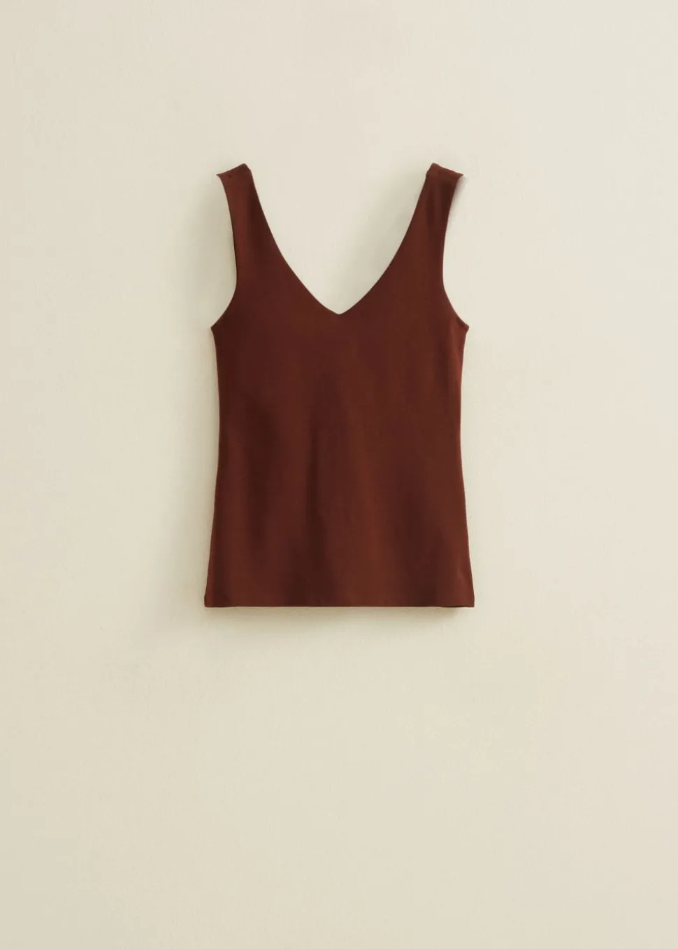 Basic singlet met v-hals