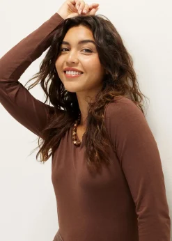 Basic top lange mouwen