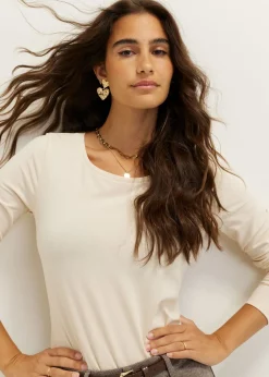 Basic top lange mouwen