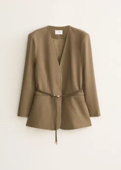 Blazer met ceintuur