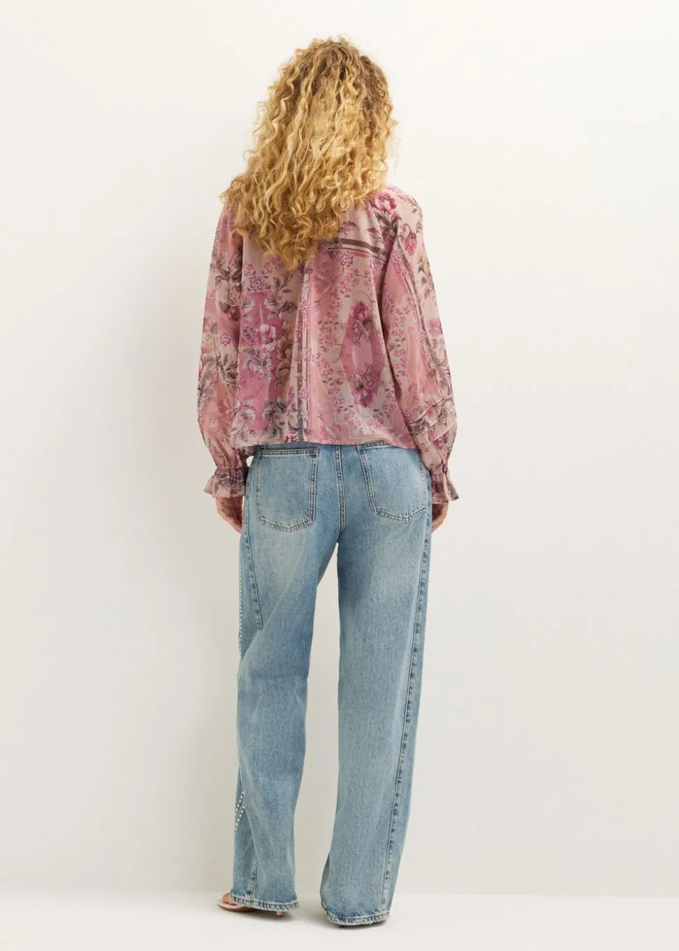 Blouse met bloemenprint