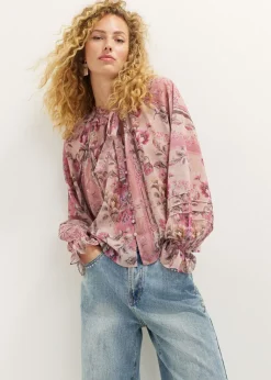 Blouse met bloemenprint