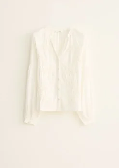 Blouse met borduursel
