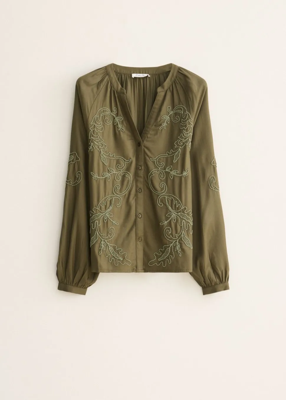 Blouse met borduursel