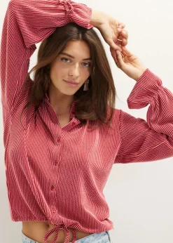 Blouse met gestreepte structuur