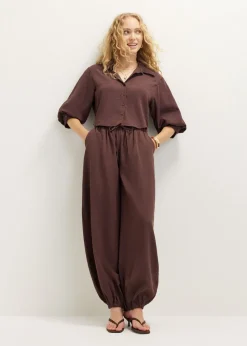 Blouse met pofmouw