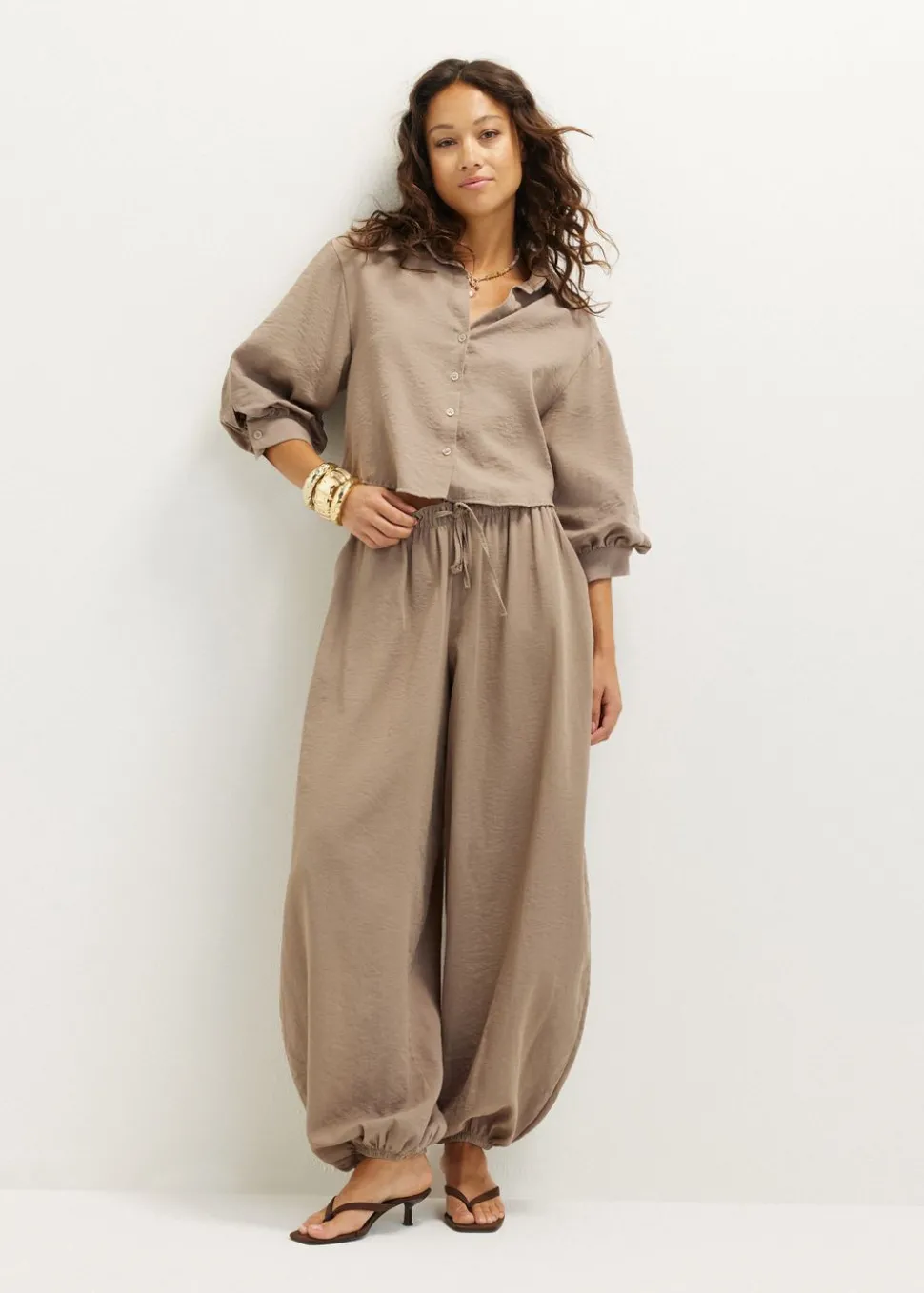 Blouse met pofmouw