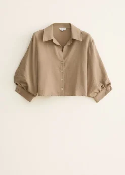 Blouse met pofmouw