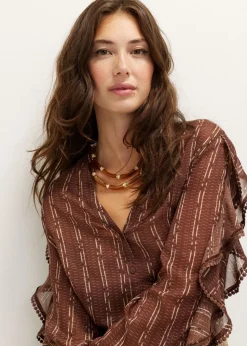 Blouse met ruches