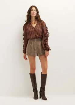 Blouse met ruches