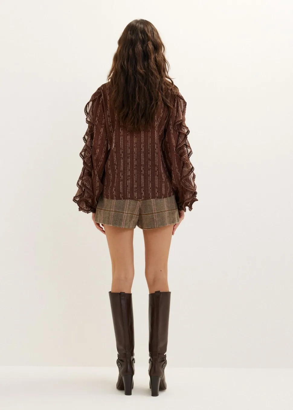 Blouse met ruches