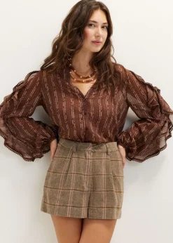 Blouse met ruches