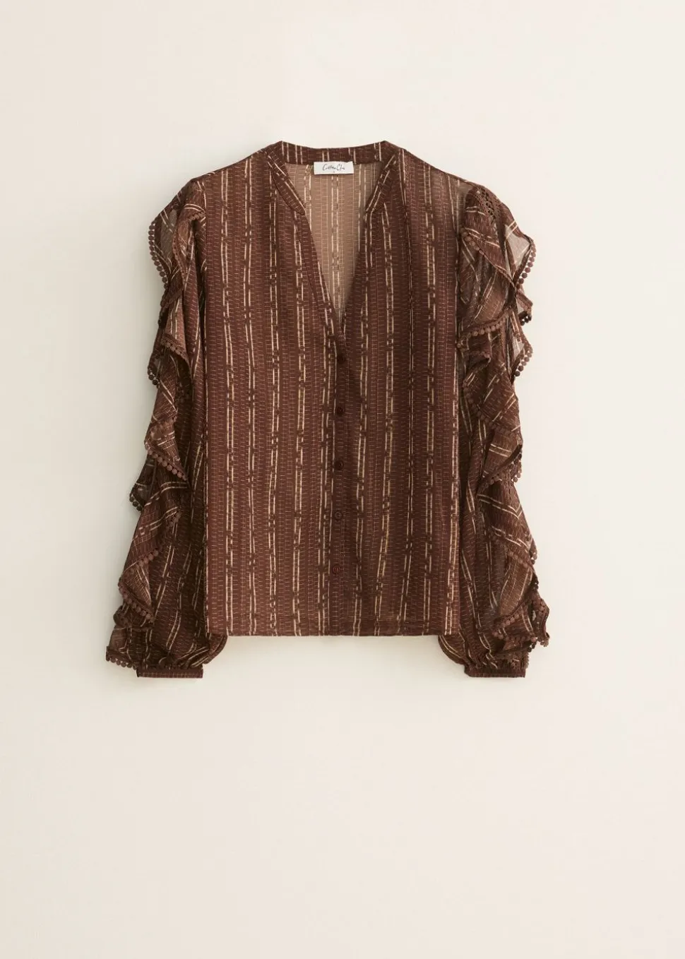 Blouse met ruches