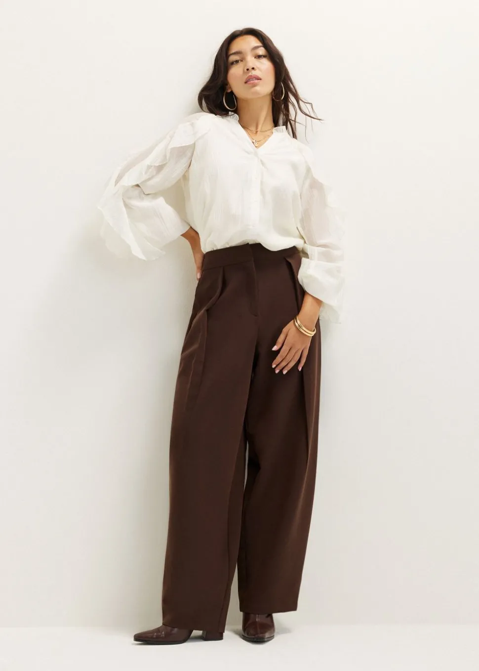 Blouse met ruches