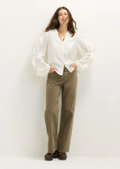 Blouse met ruffles