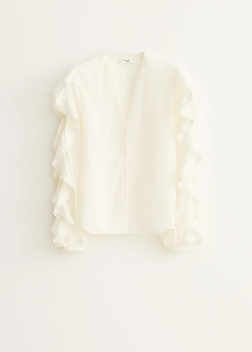 Blouse met ruffles