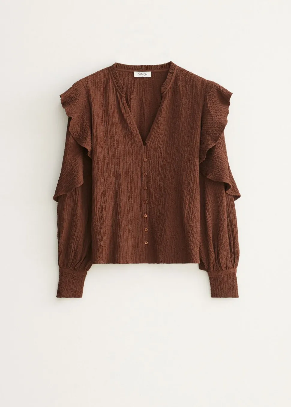 Blouse met ruffles