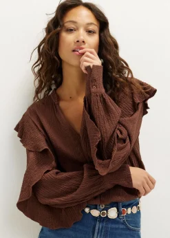 Blouse met ruffles