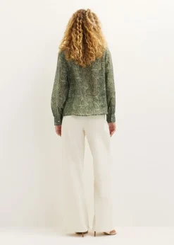 Blouse met slangenprint