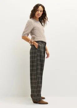 Broek met ruitprint