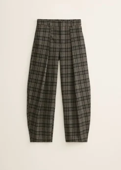 Broek met ruitprint