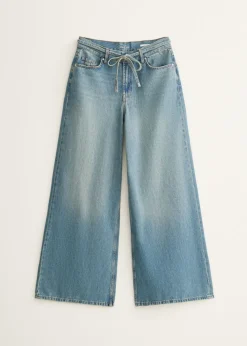 Celeste jeans met riem