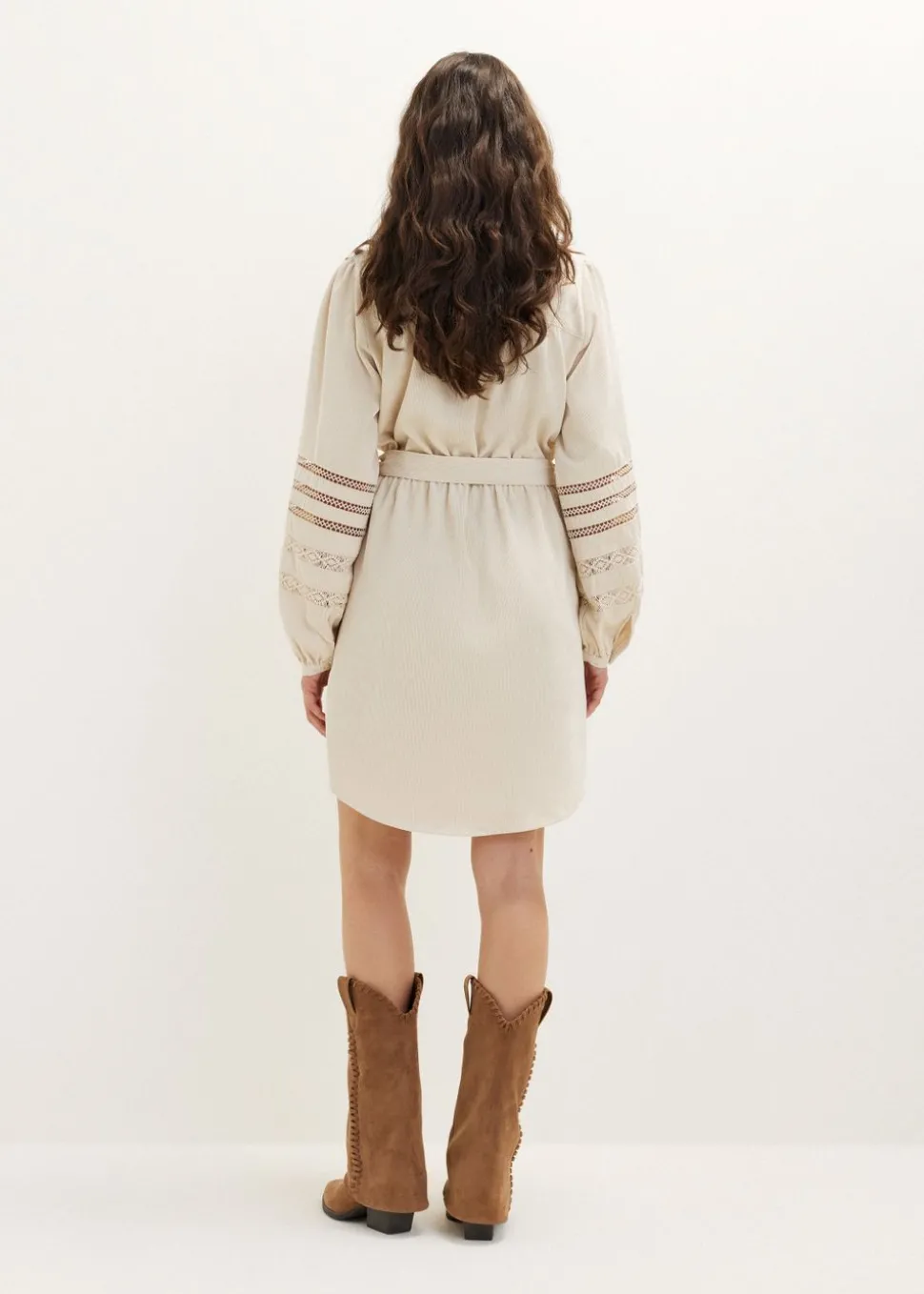 Corduroy mini jurk