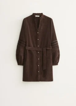 Corduroy mini jurk