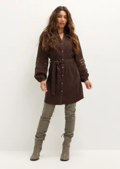 Corduroy mini jurk