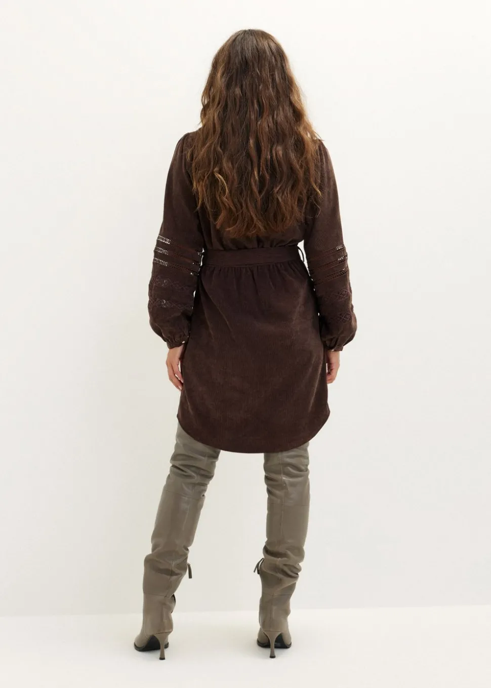 Corduroy mini jurk
