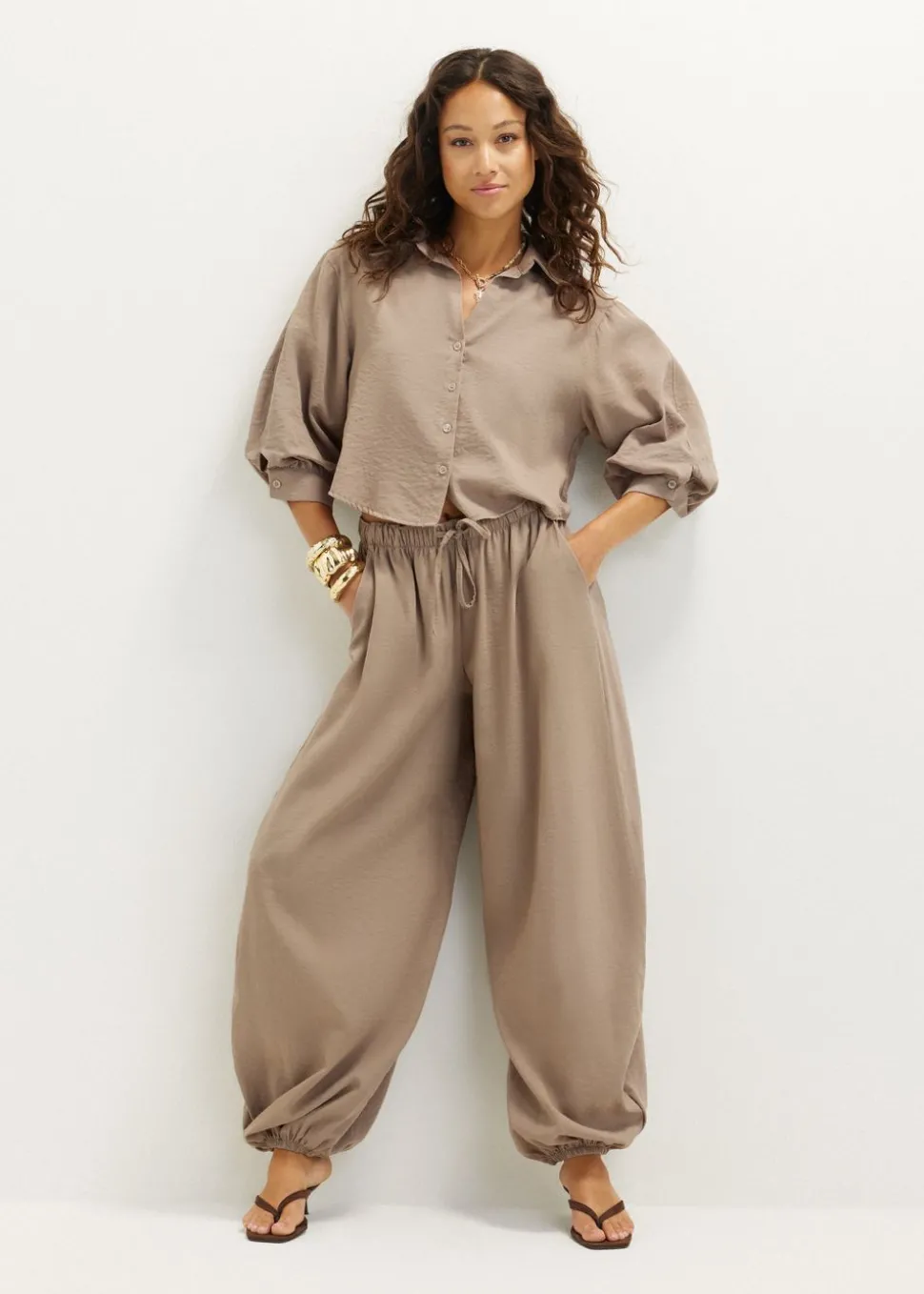 Flowy ballon broek