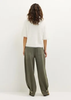 Fluffy trui met raglan mouw