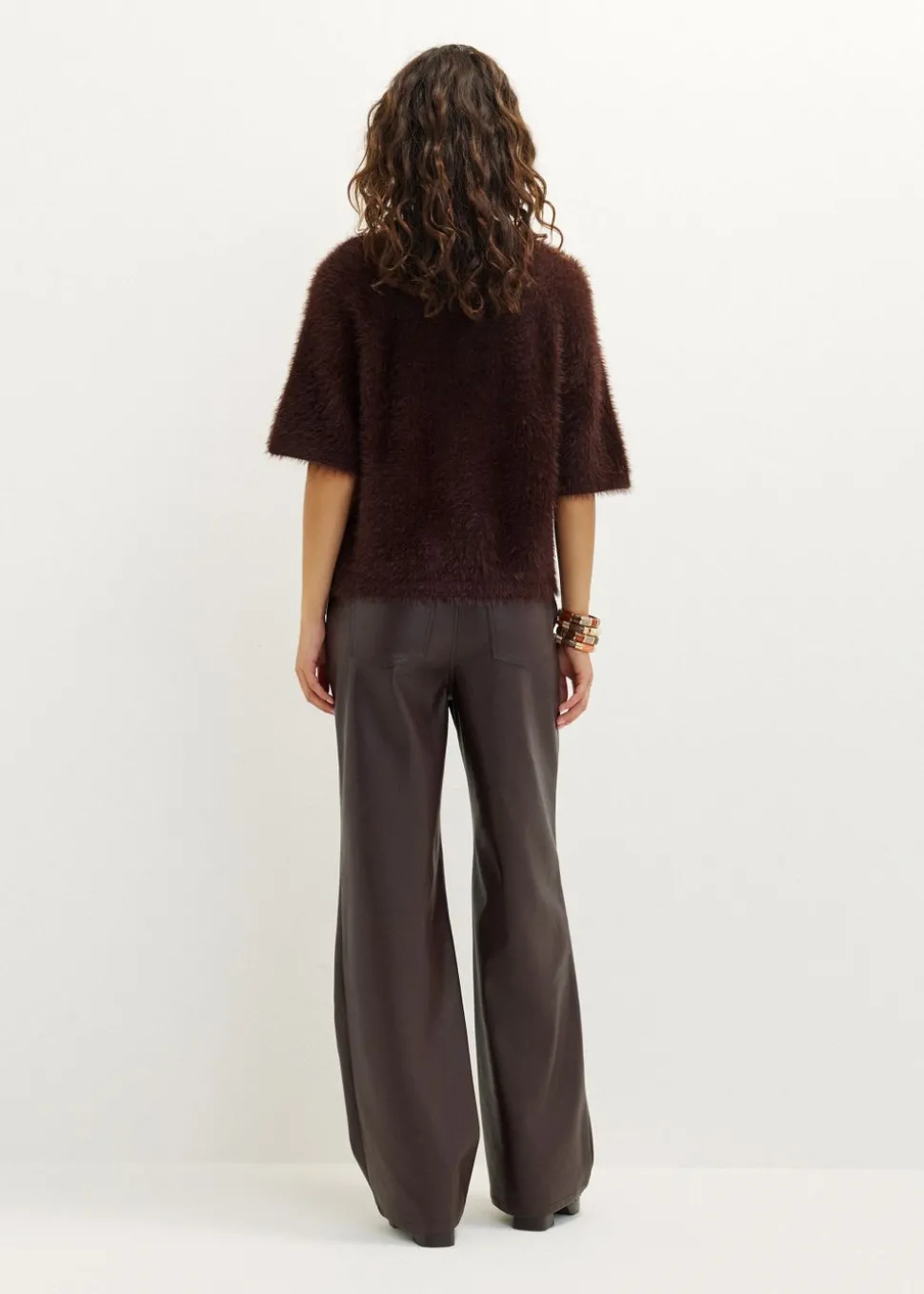 Fluffy trui met raglan mouw