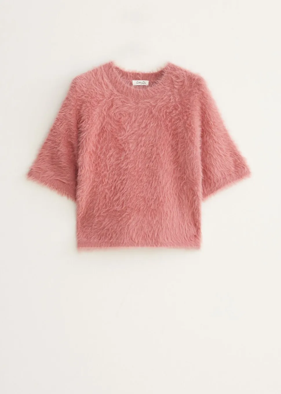 Fluffy trui met raglan mouw