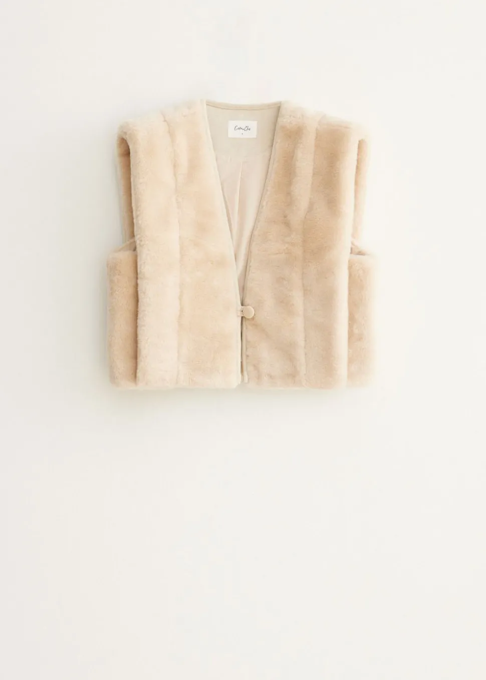 Fur short gilet