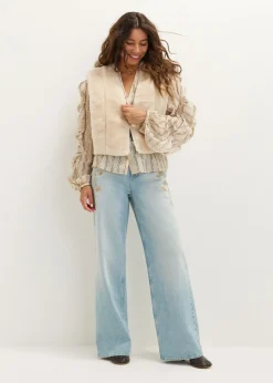 Fur short gilet