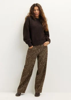 Gebreide oversized trui