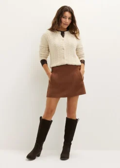 Gebreid vest fluffy structuur