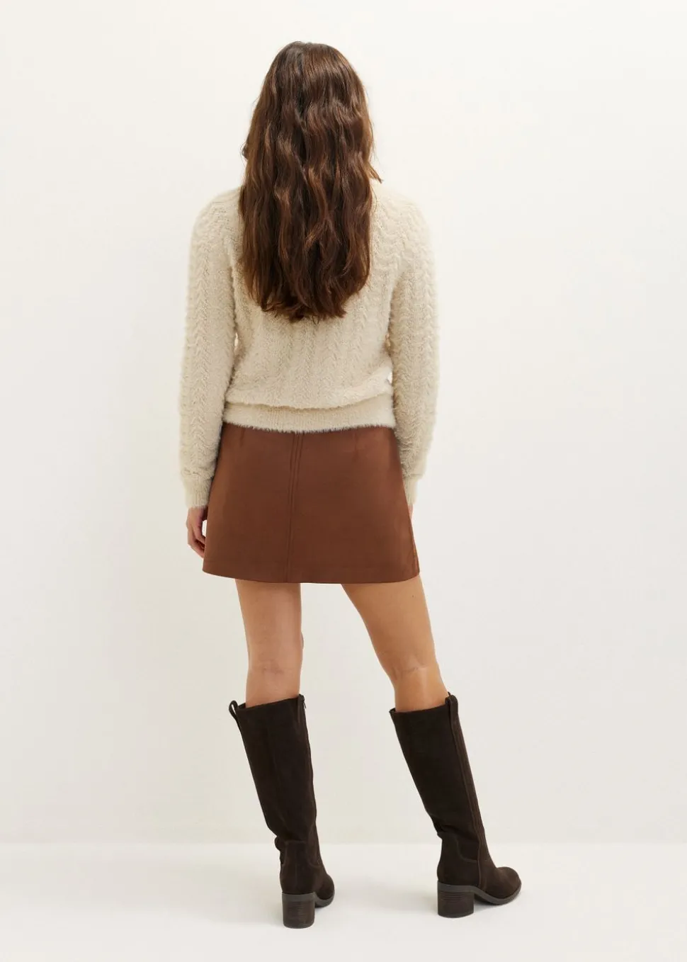 Gebreid vest fluffy structuur