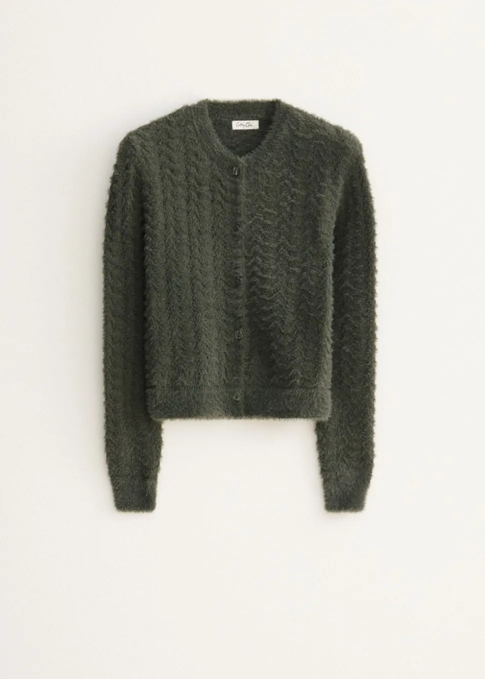 Gebreid vest fluffy structuur