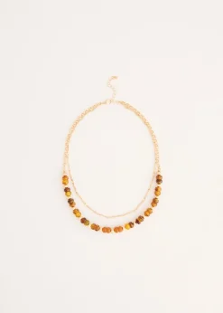 Gelaagde ketting met kralen